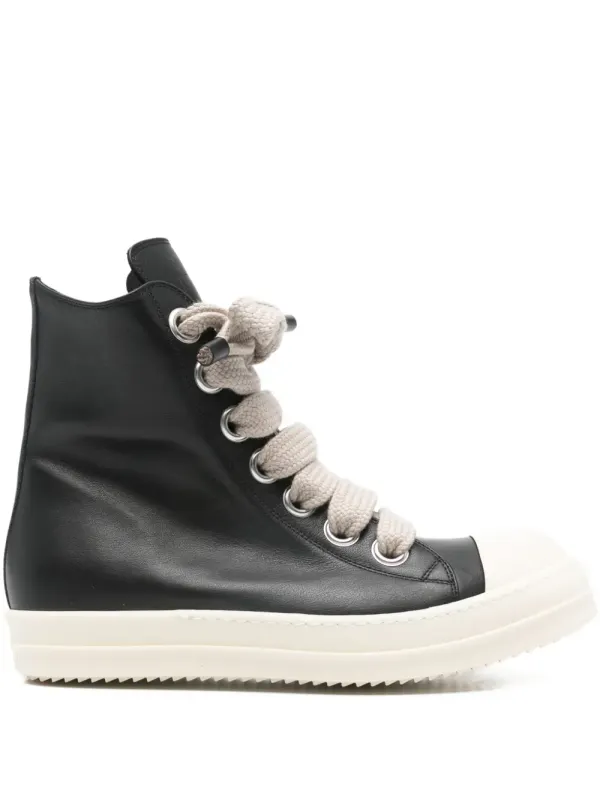 Rick Owens Jumbolace Sneakers – Black (RU01F2892LCOW2)
