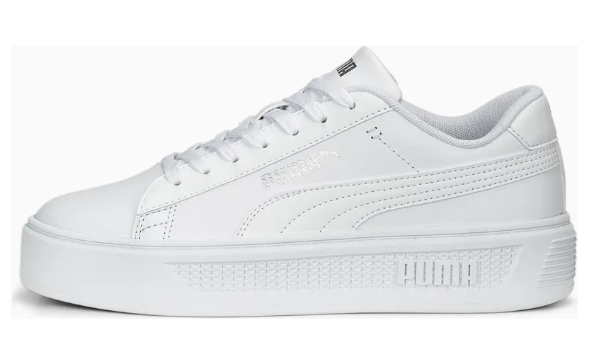 Puma Smash Platform v3 Damen Weiß (390758-01)