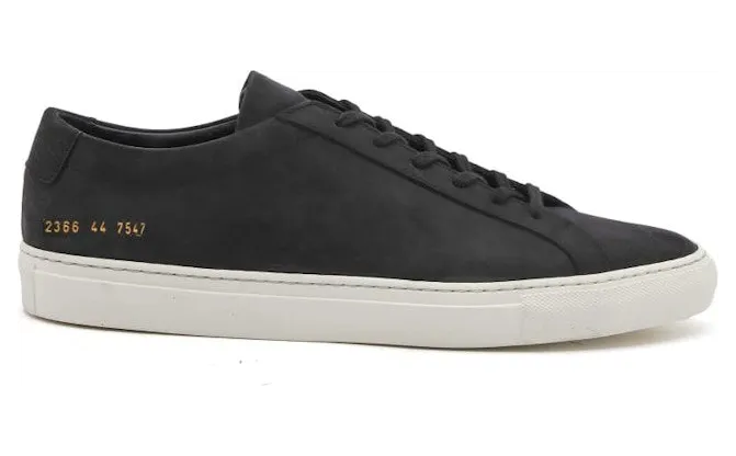 Common Project Original Achilles Low Black Nubuck (2366 XX 7547)