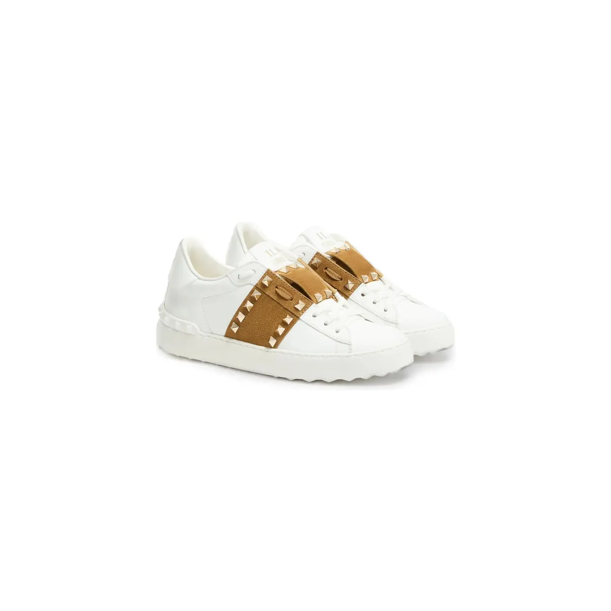 Valentino Garavani Rockstud Untitled “White/Brown” (9W2S0A01ZBV 3DZ) (3)