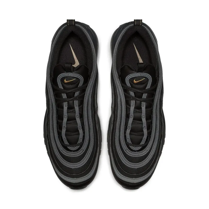 Nike Air Max 97 Leather Black Gold Black/Anthracite-Metallic Gold (BQ4580-001)