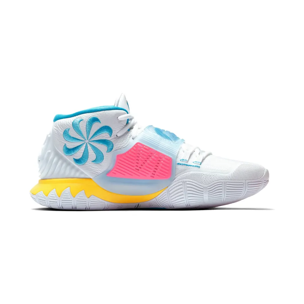 Nike Kyrie 6 90s White/Opti Yellow-Digital Pink-Blue Fury (BQ4630-101)