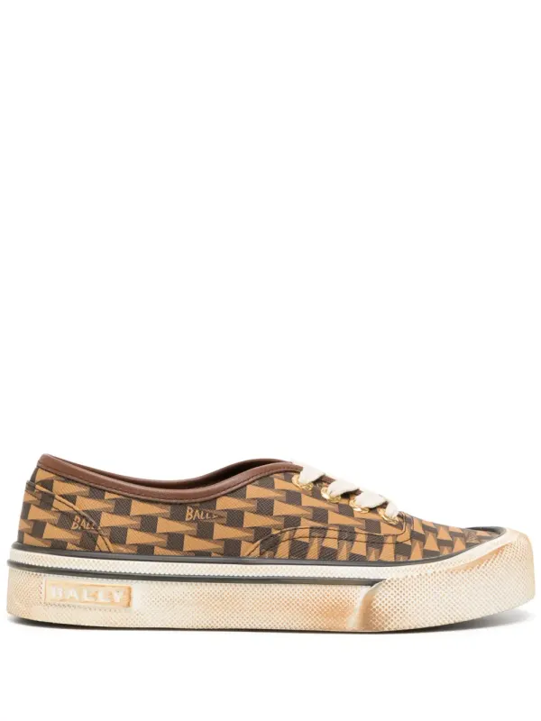 Bally Sneakers mit grafischem Print – Braun (WK006BTE026)
