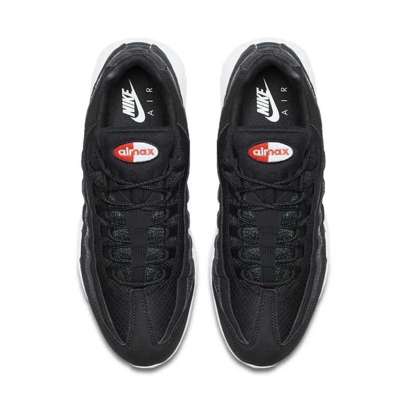 Nike Air Max 95 Black White Team Orange Black/White-Team Orange-Black (924478-001)