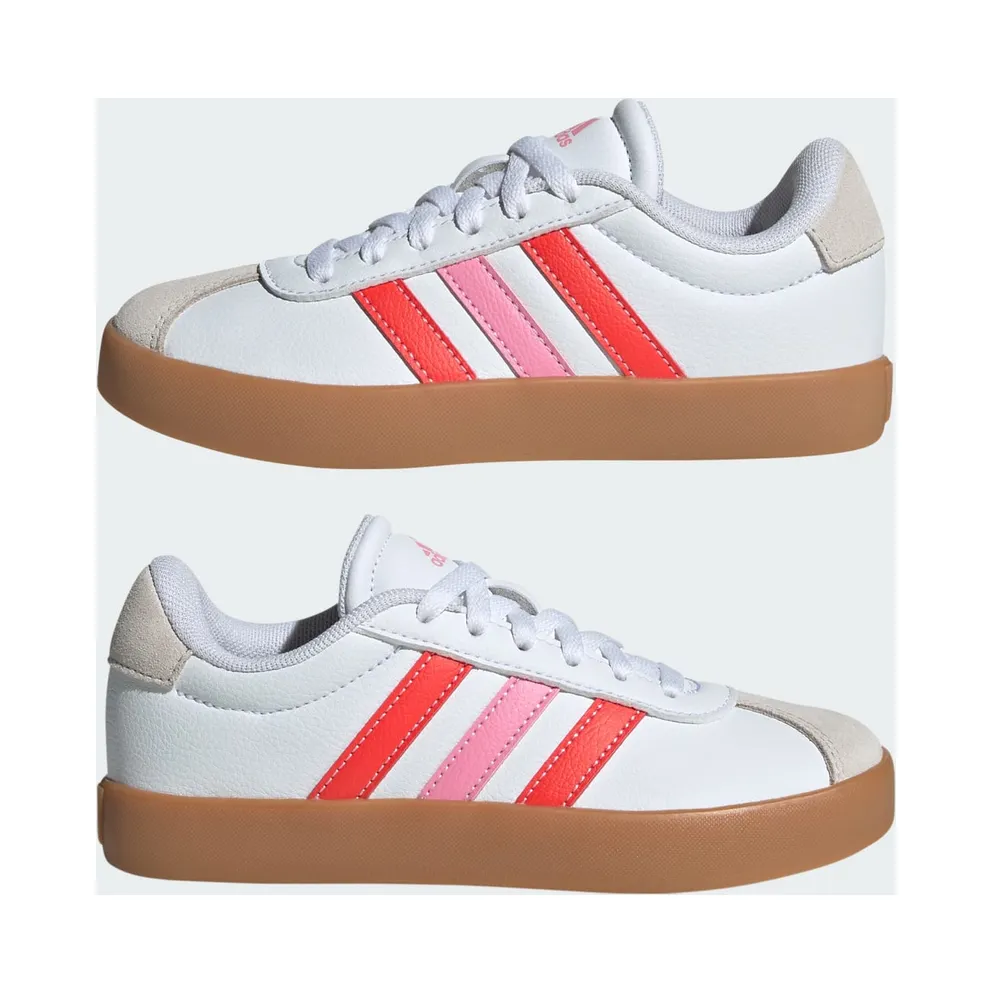 Adidas VL Court 3.0 Kids Cloud White / Bright Red / Bliss Pink (JH8722)