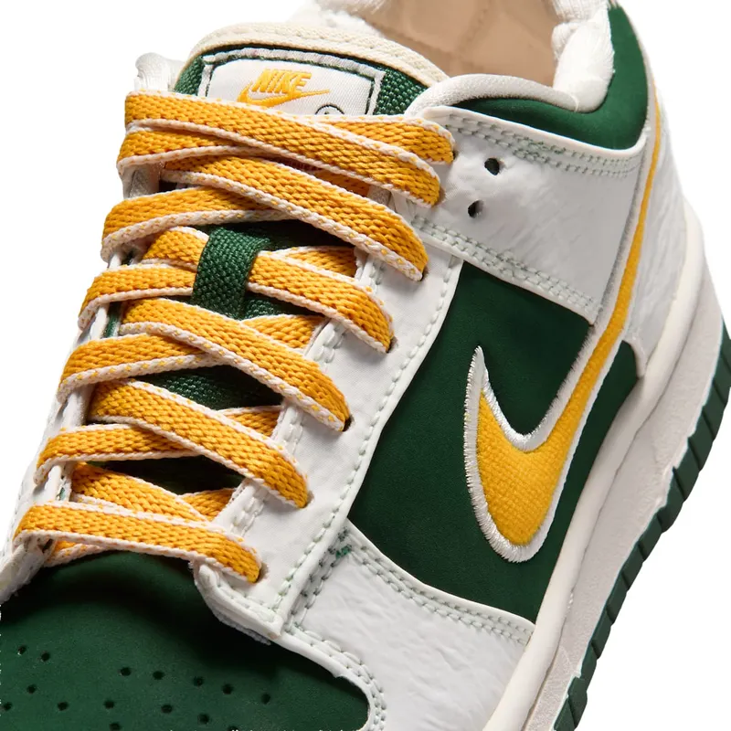 Nike Dunk Low LV8 GS “Sail / Fir / University Red / University Gold” (IV5971-100)