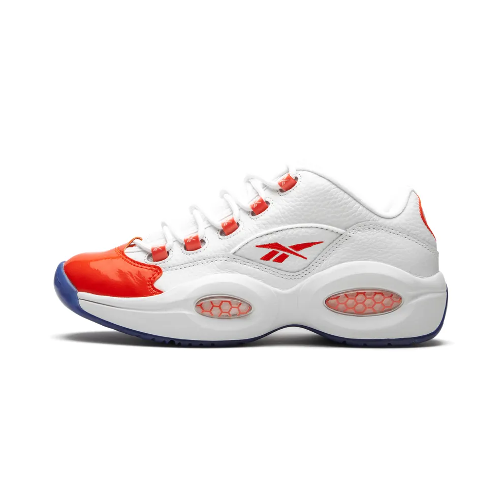 Reebok Question Low Patent Toe Orange White/Vivid Orange-Reebok Ice (Other Brands Other)