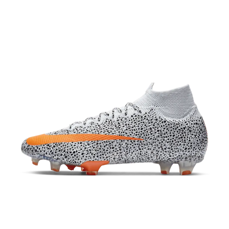 Nike Mercurial Superfly 7 Elite CR7 FG Safari White/Black-Total Orange (CQ4901-180)