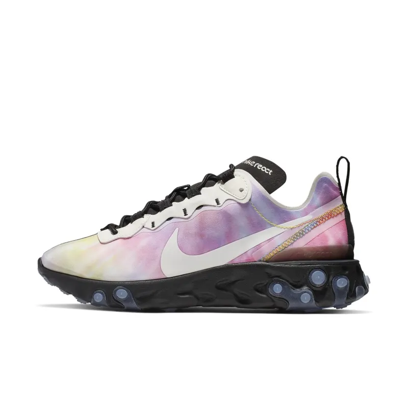 Nike React Element 55 Tie Dye (W) Multi-Color/Sail-Black (CJ6896-901)