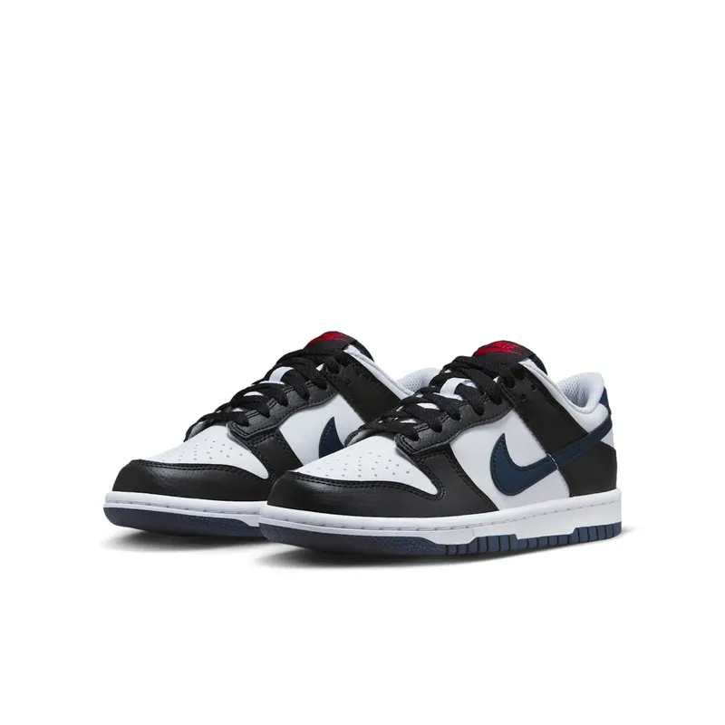 Nike Dunk Low “Black / White / University Red / Midnight Navy” (HJ9202-001)