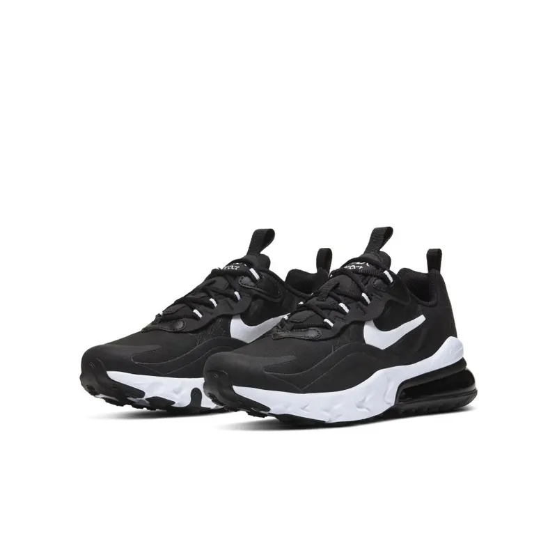 Nike Air Max 270 React Black (GS) Black/Black/White (BQ0103-009)