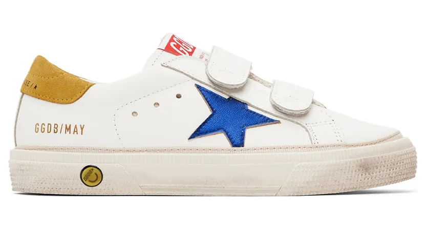 Golden Goose Kids White May School Sneakers (GYF00198.F003292.11208)