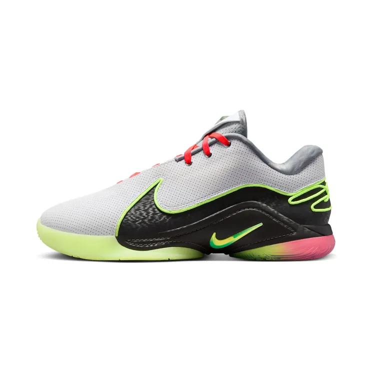 Nike LeBron 22 Crown Jewel “White / Medium Ash / Hot Lava / Volt Glow” (FZ1094-101)