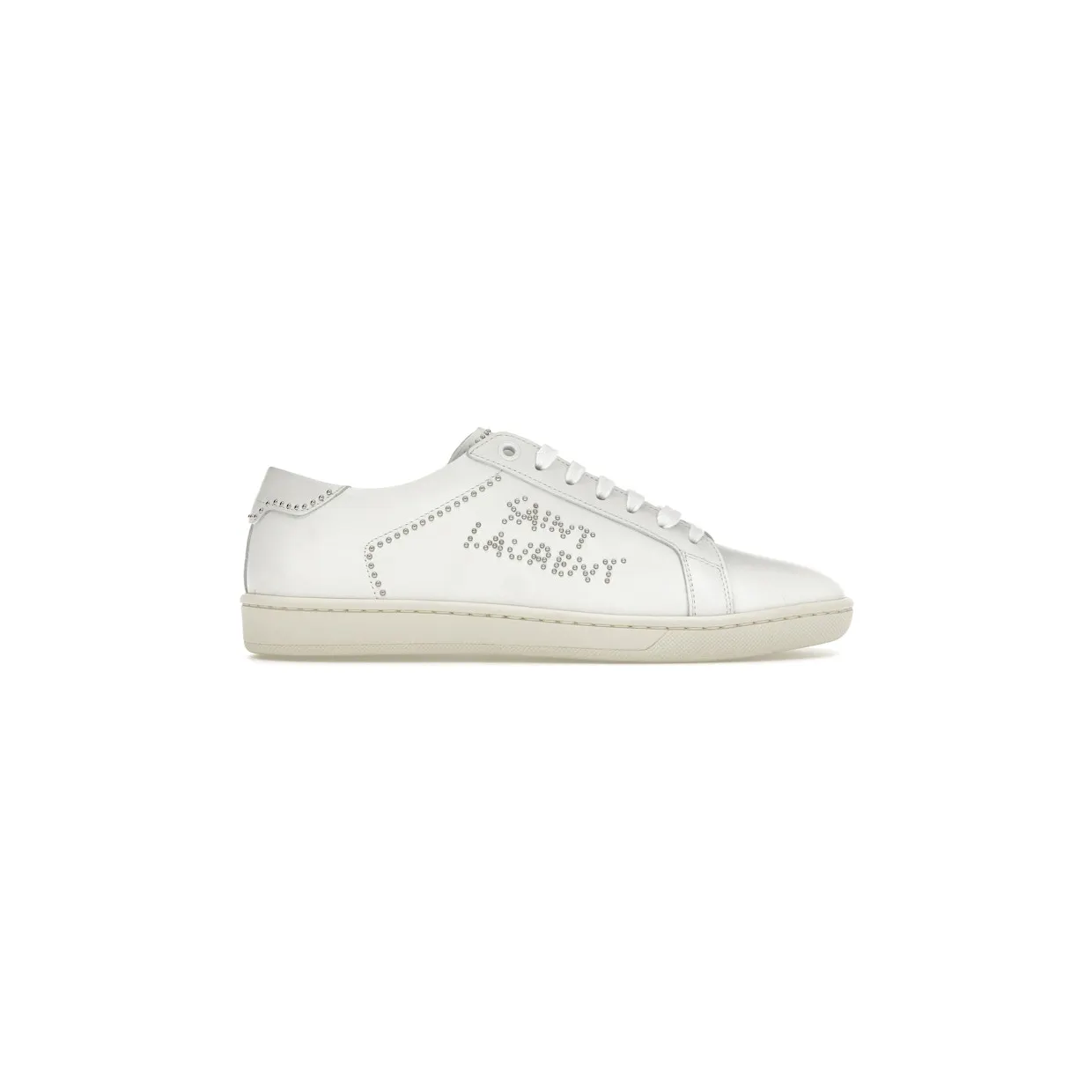 Saint Laurent Studded Low Top White (711246AAASW)