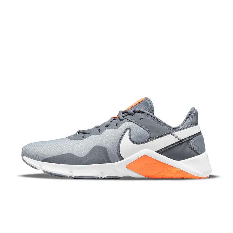 Nike Legend Essential 2 “Wolf Grey / Cool Grey / Total Orange / White” (CQ9356-007)