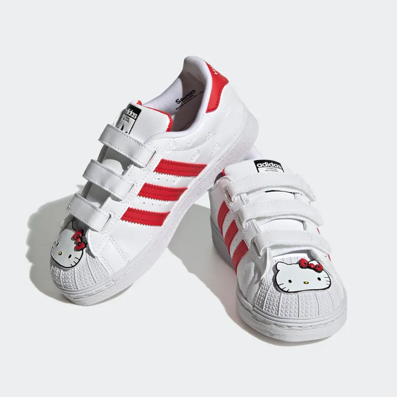 Adidas Hello Kitty Superstar Cloud White / Vivid Red / Core Black (GV8865)