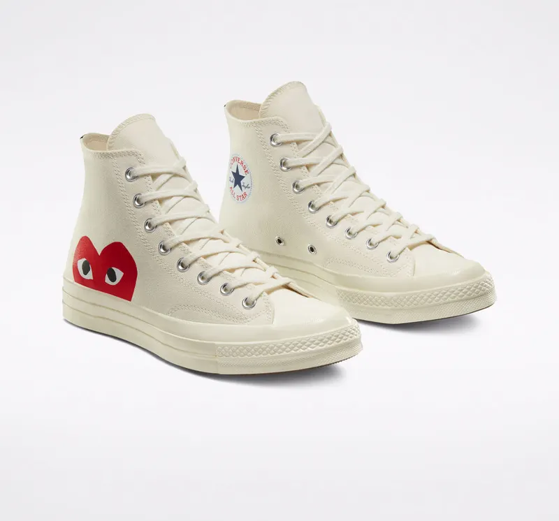 Converse x Comme des Garcons CDG Chuck Taylor High Cream White (150205C)
