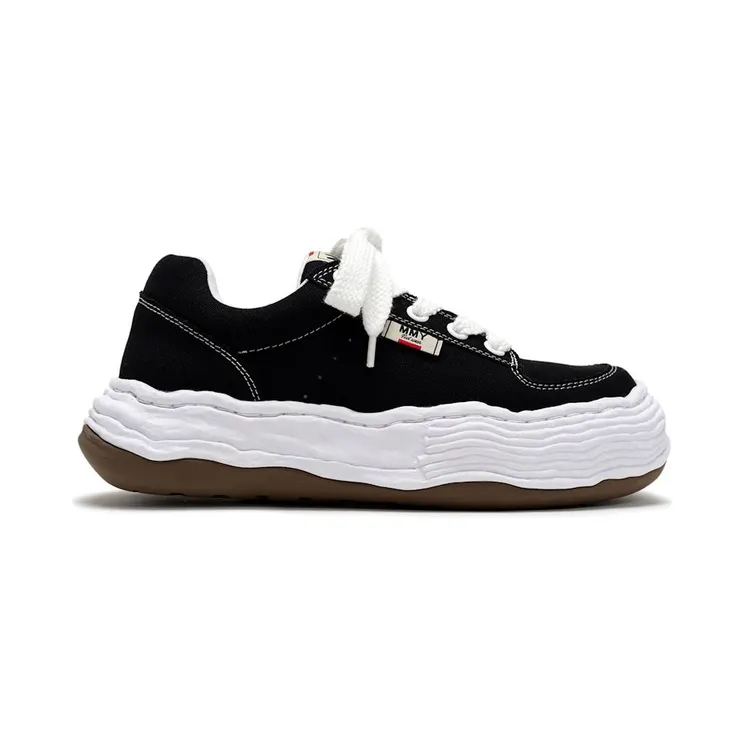 Maison Mihara Yasuhiro Oliver OG Sole Canvas Low Black White (A15FW704-BLK)