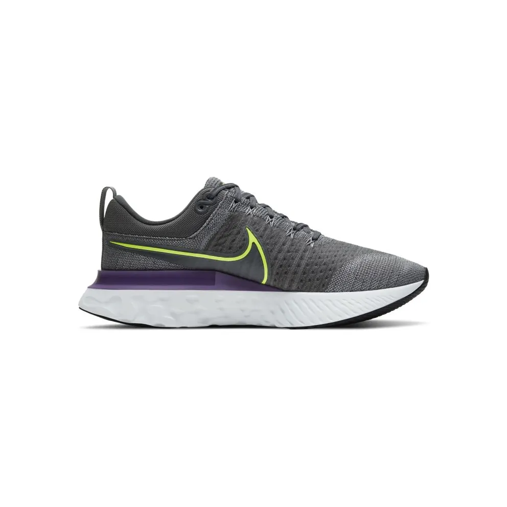Nike React Infinity Run Flyknit 2 “Particle Grey / Iron Grey / Wild Berry / Volt” (CT2357-004)