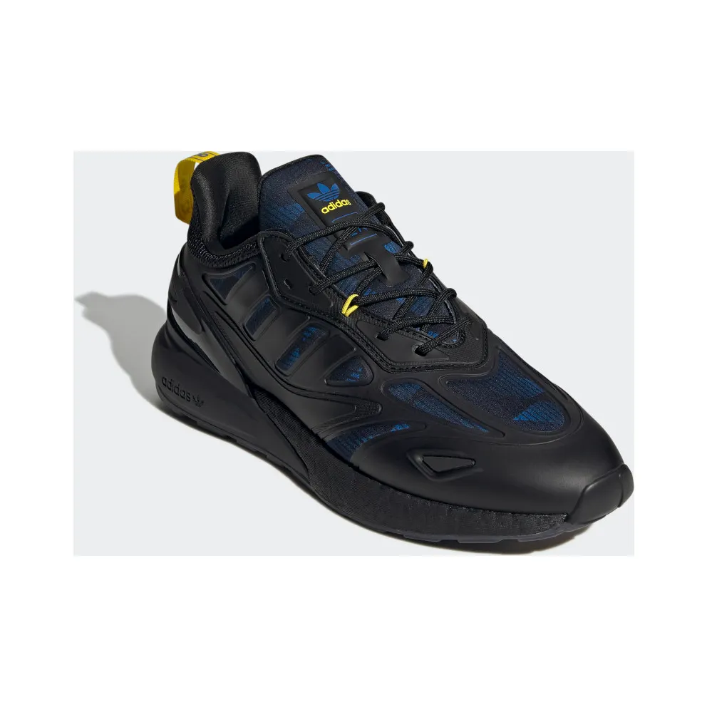 adidas Manchester United ZX 2K Boost 2.0 Core Black / Glow Blue / Yellow (GY3514)