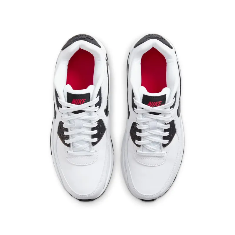 Nike Air Max 90 LTR White Black Red (DH2605-100)