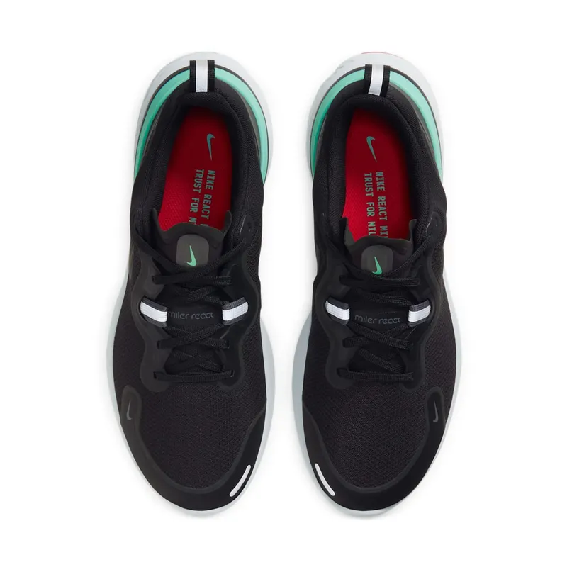 Nike React Miler Black Green Red (CW1777-013)