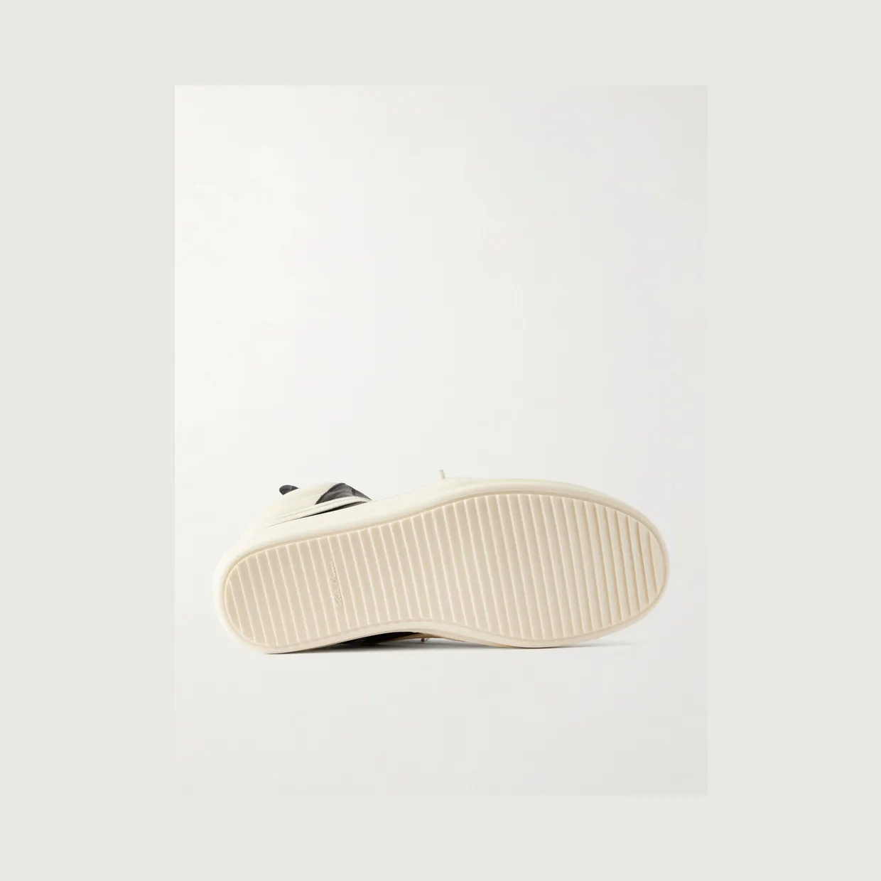 Rick Owens Geobasket Panelled Leather and Rubber Sneakers Black (RU02F4894) (3)