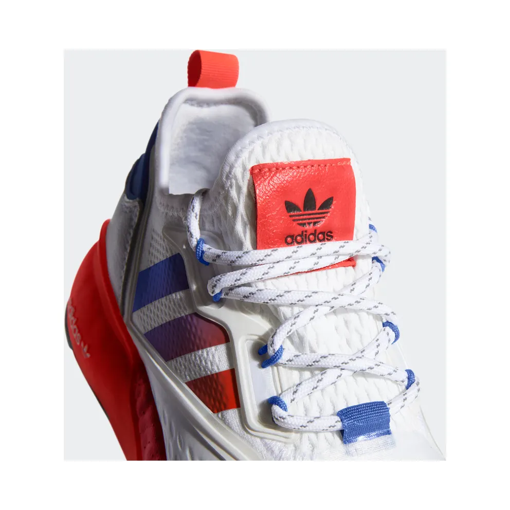 adidas ZX 2K Boost Cloud White / Solar Red / Blue (FX9519)