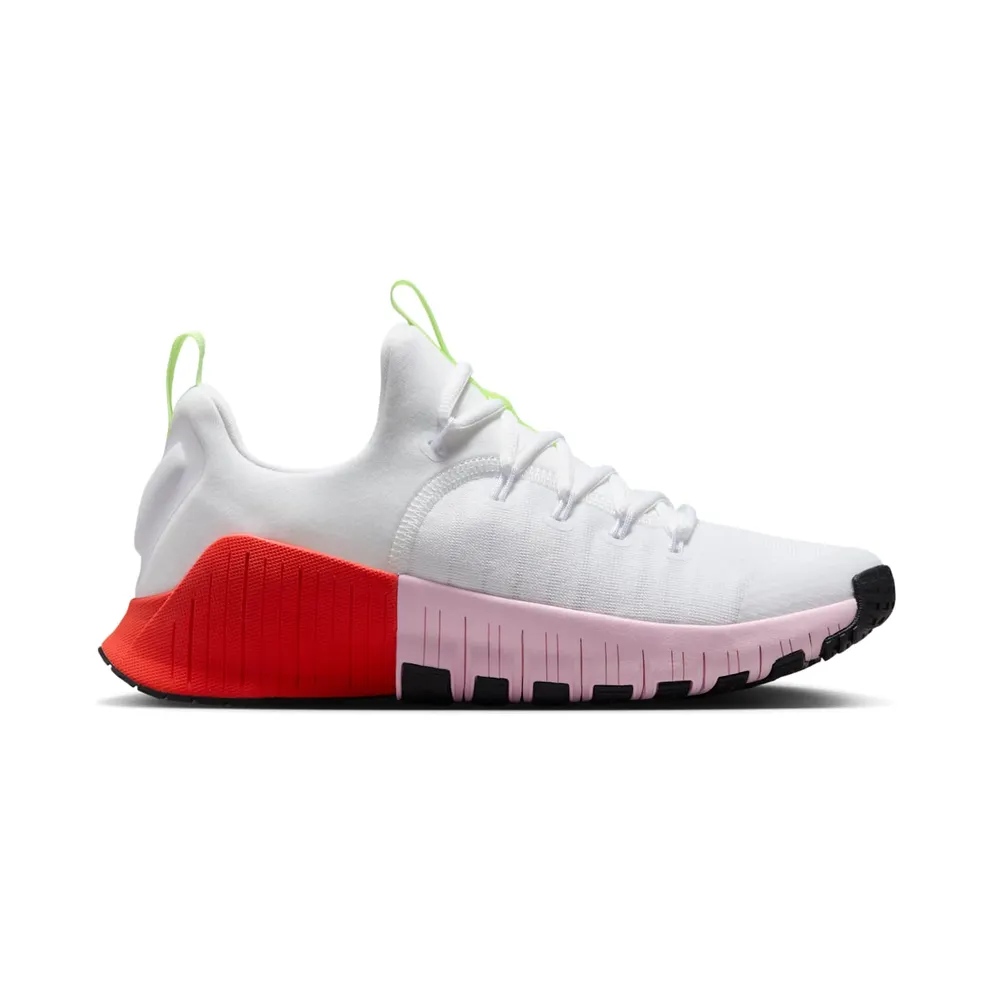 Nike Free Metcon 6 “White Barely Volt Bright Crimson Pink Foam” (IB4526-100)