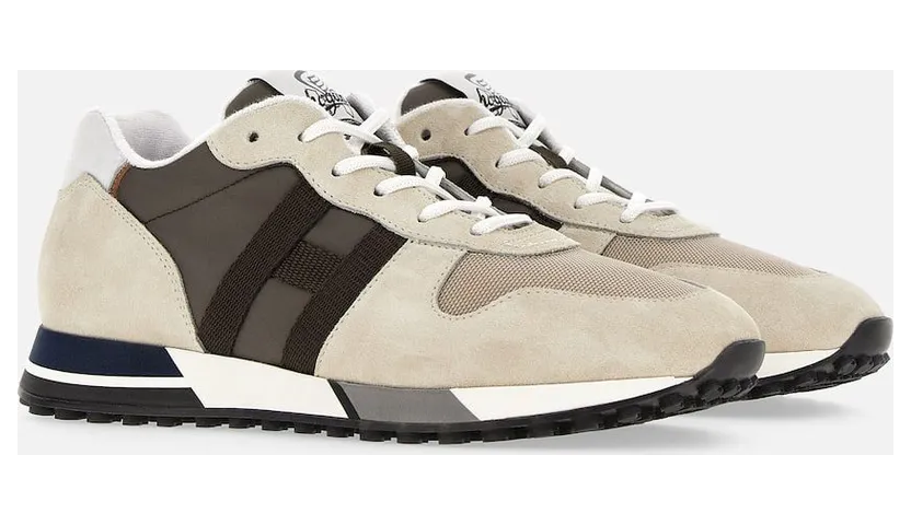 Sneakers Hogan H383 Beige Brown (HXM3830AN51MST0BBZ)
