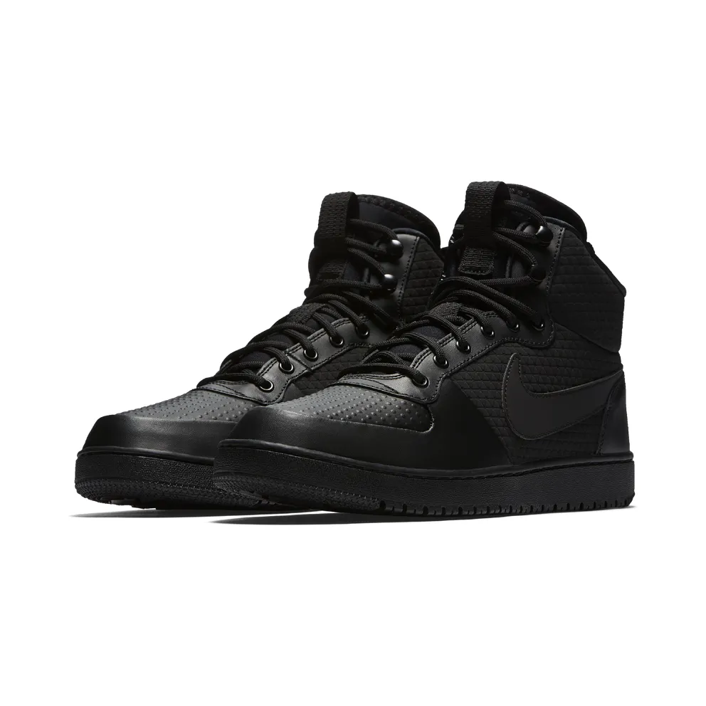 Nike Court Borough Mid Winter Triple Black Black/Black-Black (AA0547-002)