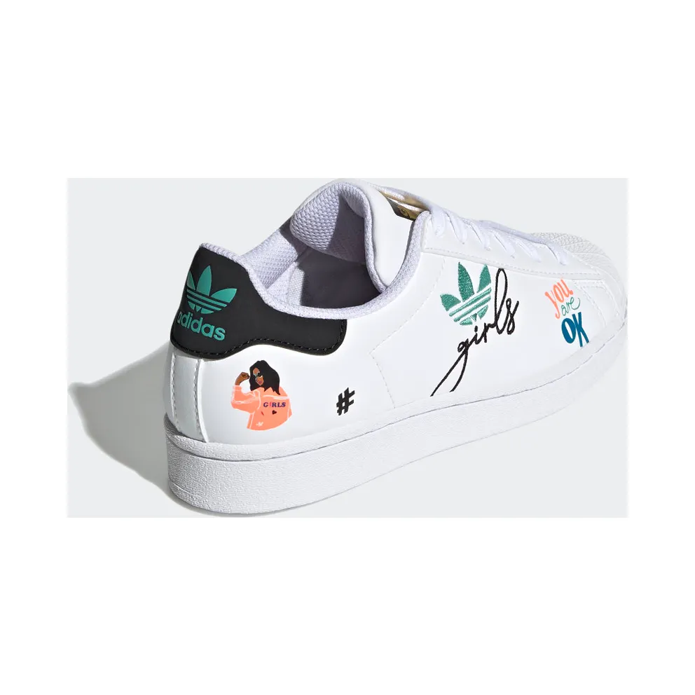 Adidas Superstar Pure Cloud White / Core Black / Gold Metallic (H03995)