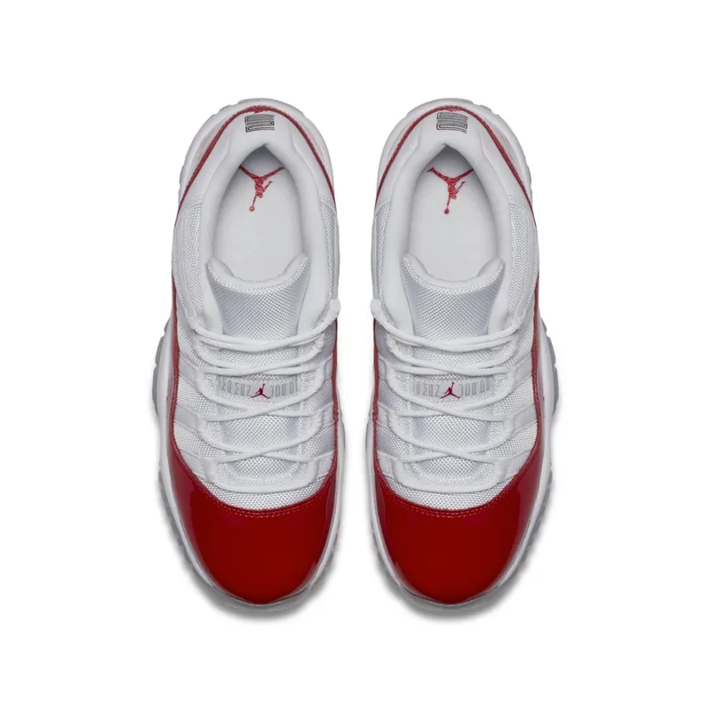 Jordan  11 Retro Low Cherry 2016 (GS) White/Varsity Red-Black (528896-102)