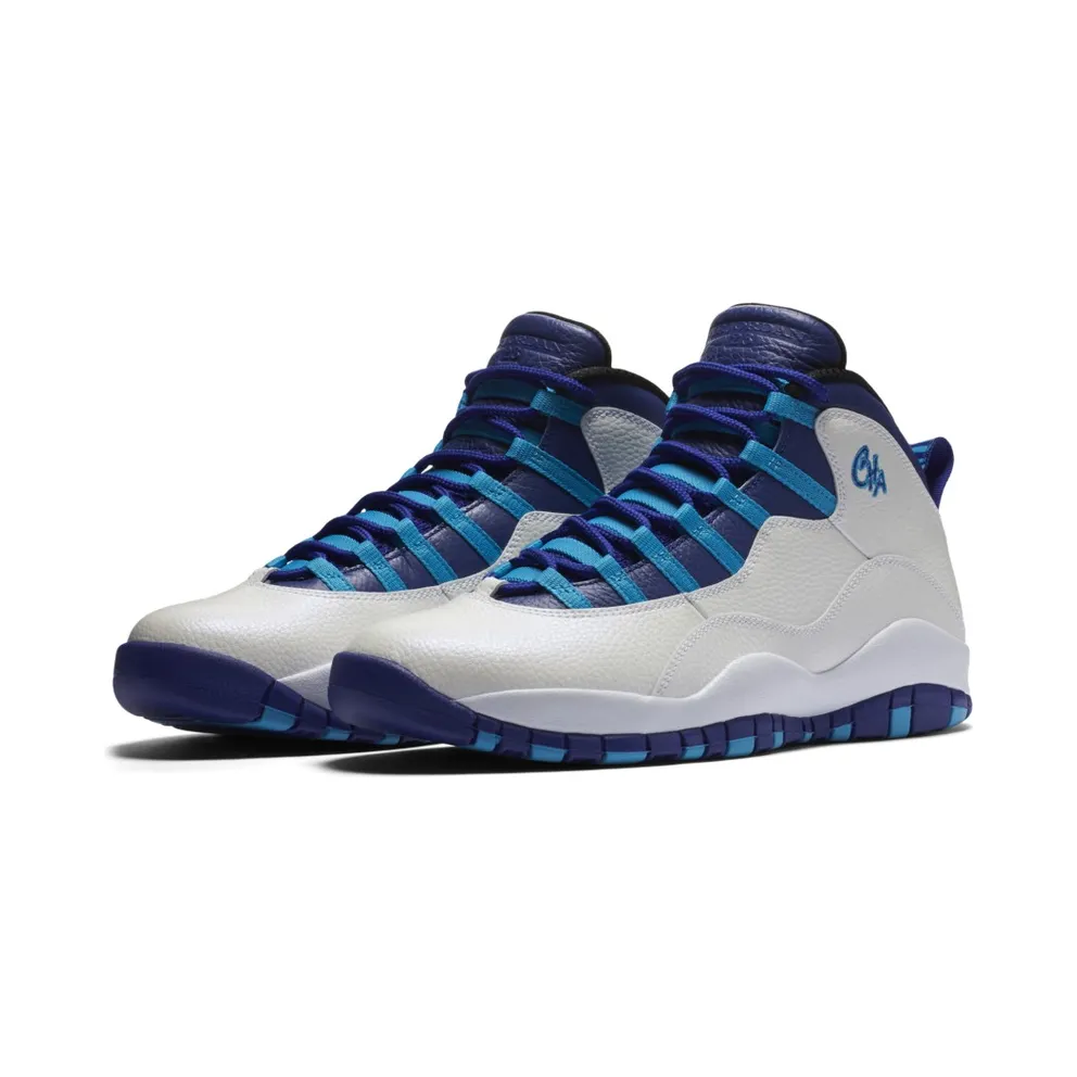 Jordan 10 Retro Charlotte (2016) White/Concord-Blue Lagoon-Black (310805-107)