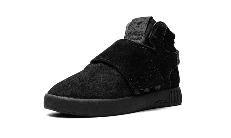 Adidas Tubular Invader Strap GS “CORE BLACK/CORE BLACK/WHITE” (BZ0302)