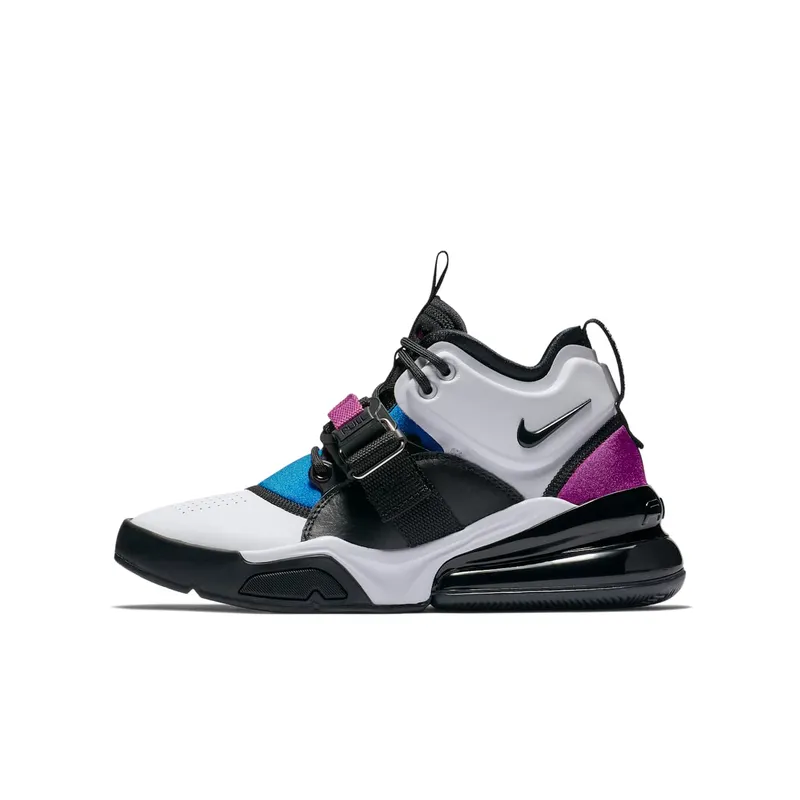 Nike Air Force 270 White Black Lyon Blue (GS) White/Black-Lyon Blue (AJ8208-102)