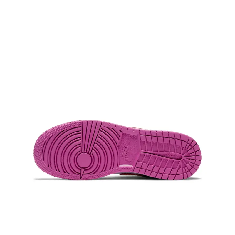 Jordan 1 Mid Dia de los Muertos (GS) White/Fuchsia-Orange-Black (DC0500-100)