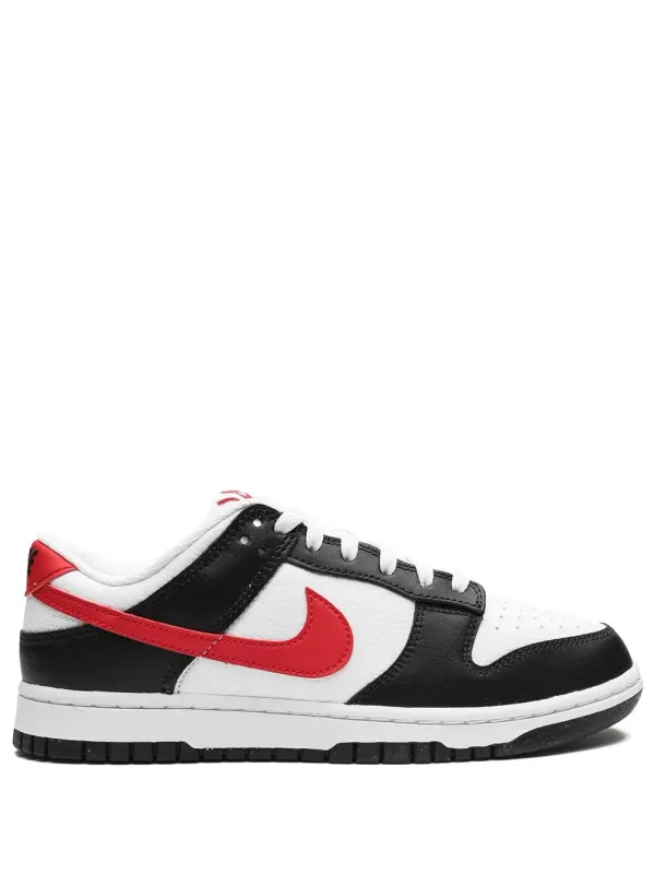 Nike Dunk Low Retro Red Swoosh Panda – Black (FB3354)
