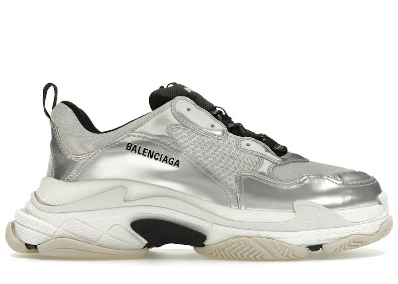 Balenciaga Triple S Black White Silver (536737W2FWM8191)