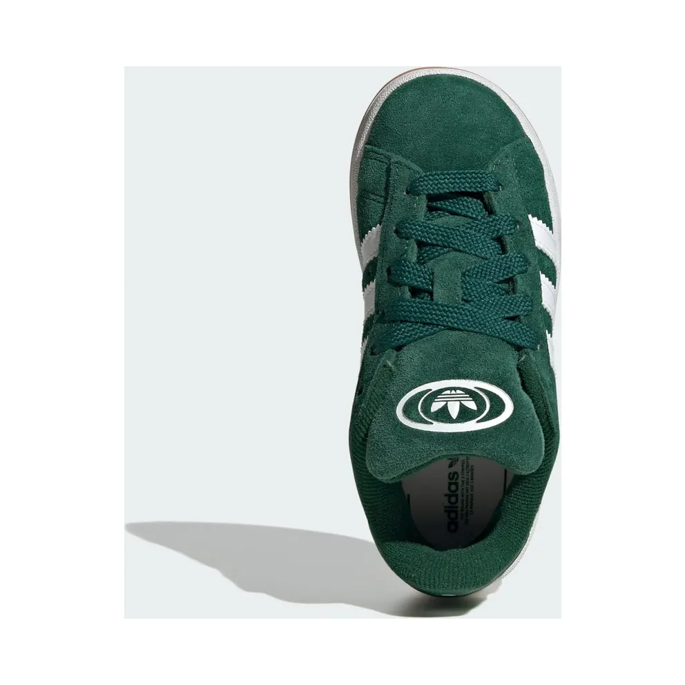 adidas Campus 00s Elastic Lace Kids Dark Green / Cloud White / Gum (JI4332)
