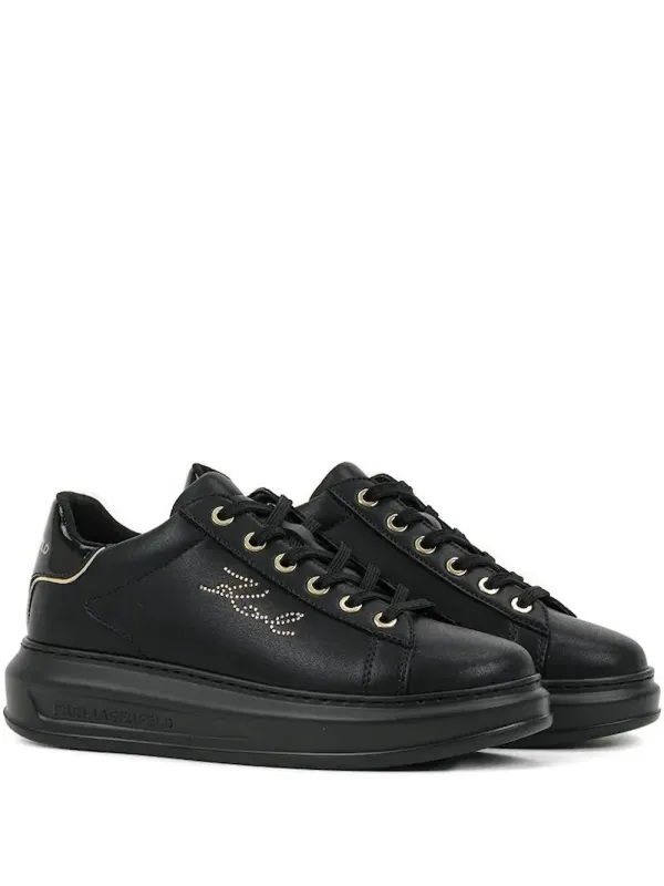 Karl Lagerfeld KAPRI sneakers with plateauzool and logodetail – Black (KL62518)