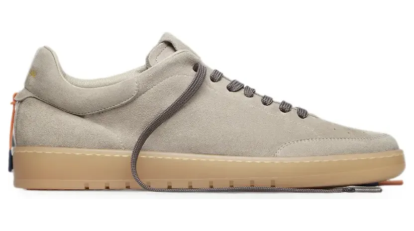 Barracuda perforated lace-up sneakers – Grijs (BU3355)
