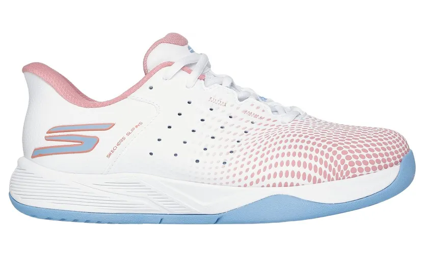Skechers Slip-ins Relaxed Fit: Viper Court Reload White/Licht Blue (172101CWLBP)