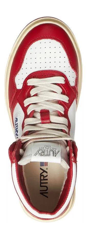 Autry 01 Mid Leather / Leather White / Red (AUMWWB02) (4)