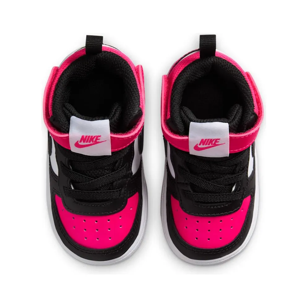 Nike Court Borough Mid 2 White Fierce Pink Black (IB4399-100)