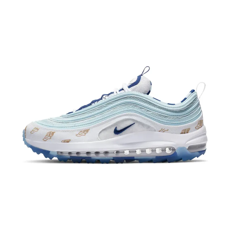 Nike Air Max 97 Golf NRG ‘Wing It’ “White / Topaz Mist / Celestial Gold / Deep Royal” (CK1220-100)