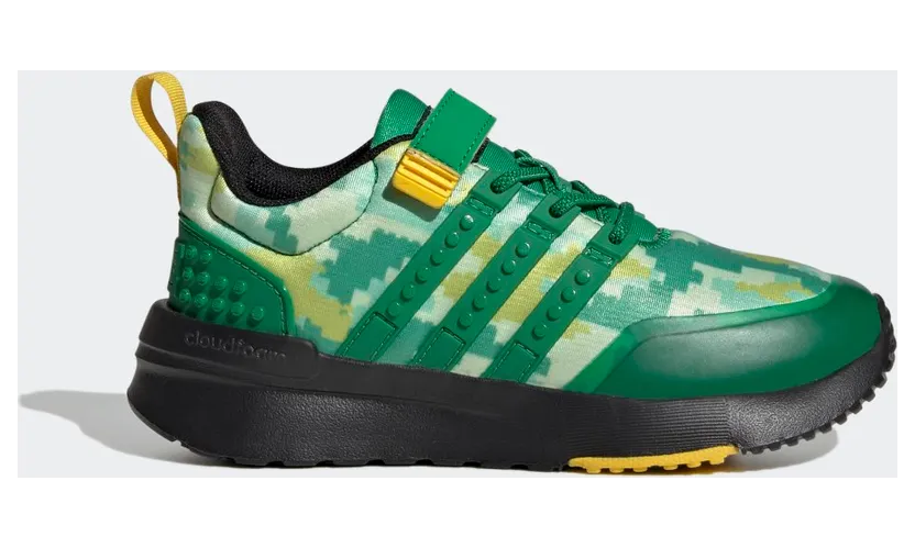 adidas x LEGO® Racer TR21 met Elastische Veters en Klittenband Green / Green / Core Black (HQ1325)