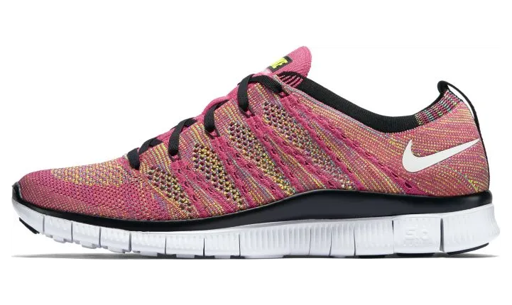 Nike Free Flyknit NSW Pink Flash Volt (599459-600)