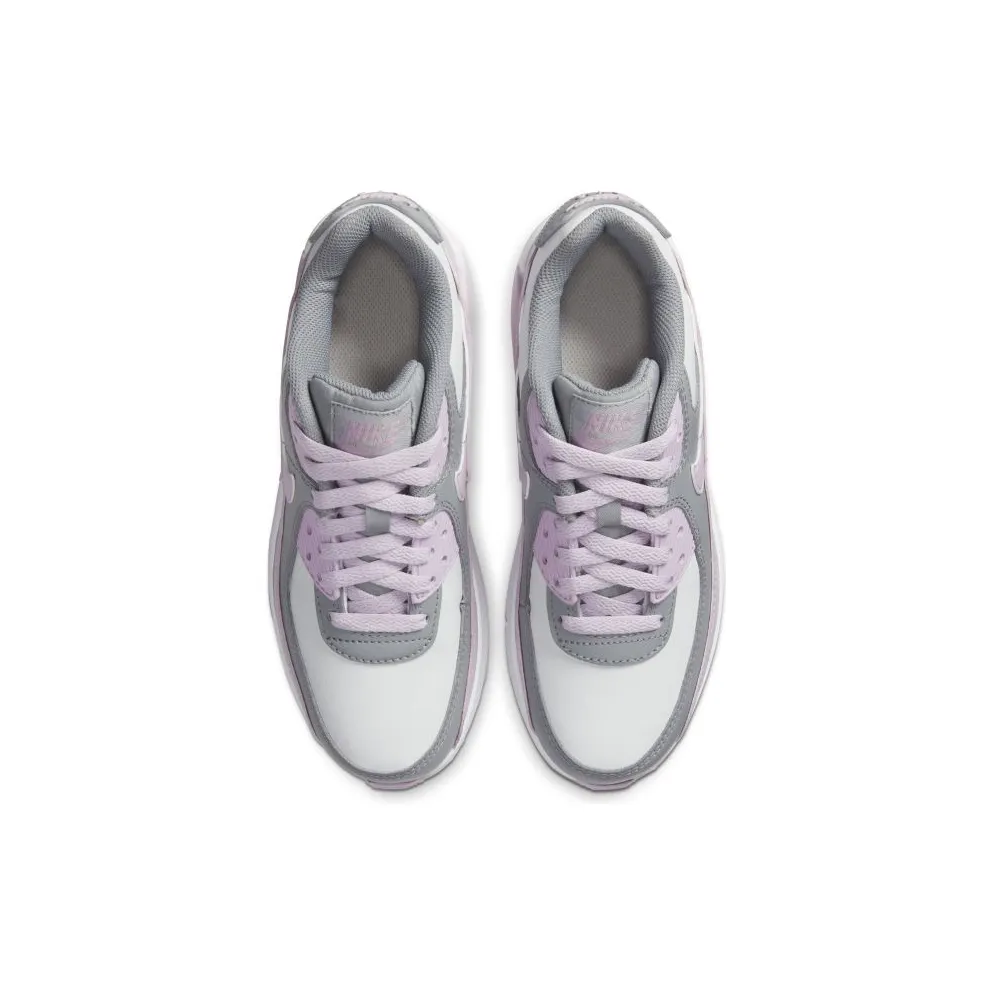 Nike Air Max 90 Leather Particle Grey Iced Lilac (GS) Particle Grey/Iced Lilac-Photon Dust-White (CD6864-002)