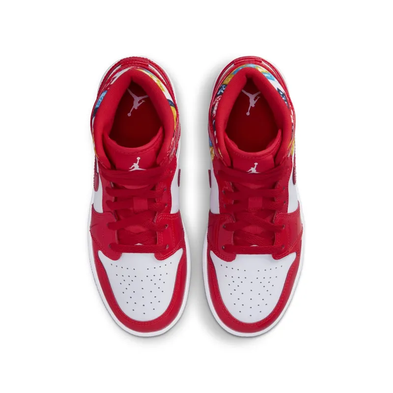 Air Jordan 1 Mid SE Barcelona Sweater (GS) (DC7248-600)